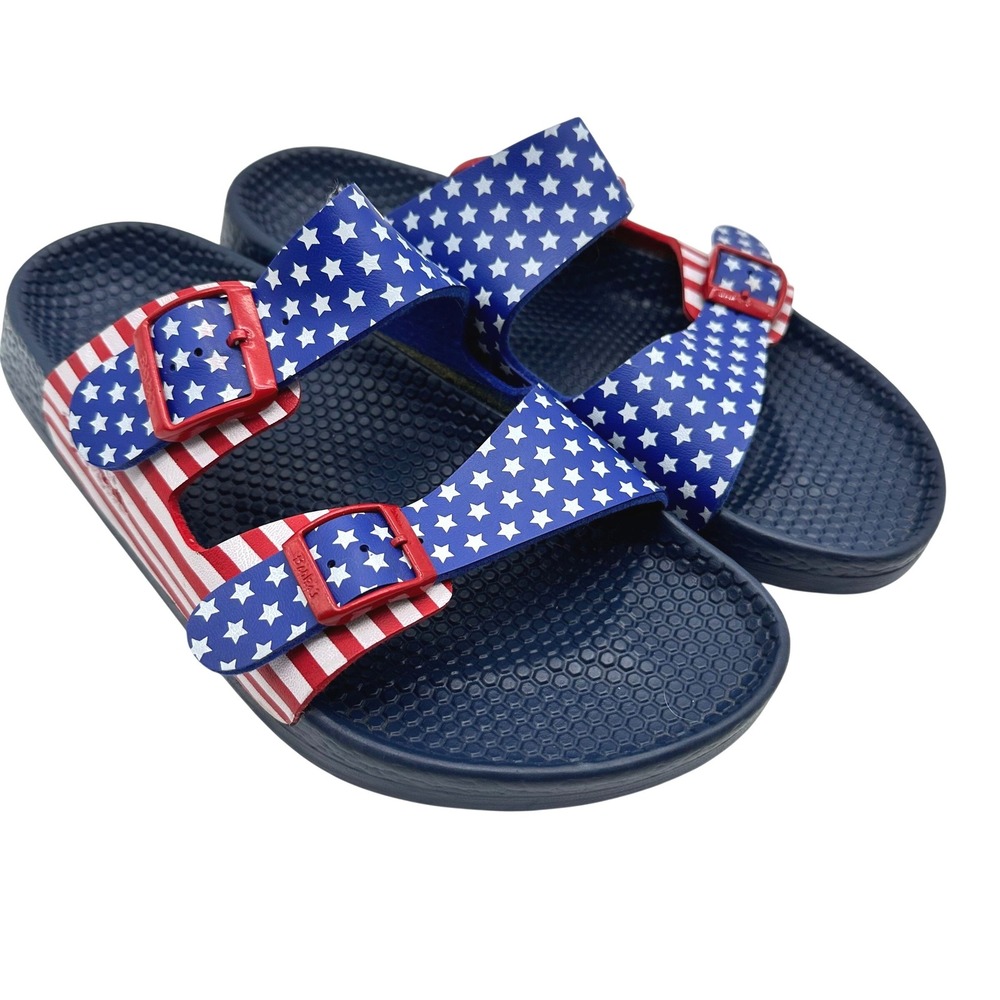 Vintage Unisex Birki's Birkenstock USA Flag Sandals Stars Stripes M 9/ W 11